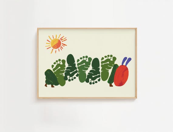 The Very Caterpillar Kids Craft Art Print