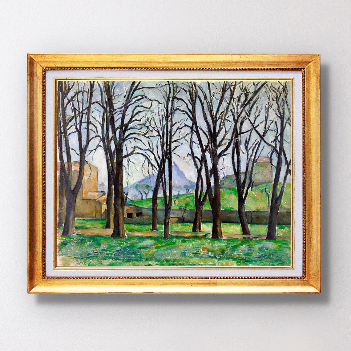 Paul Cezanne Chestnut Trees At Jas De Bouffan 1893 Fine Art Glice Sku 0252