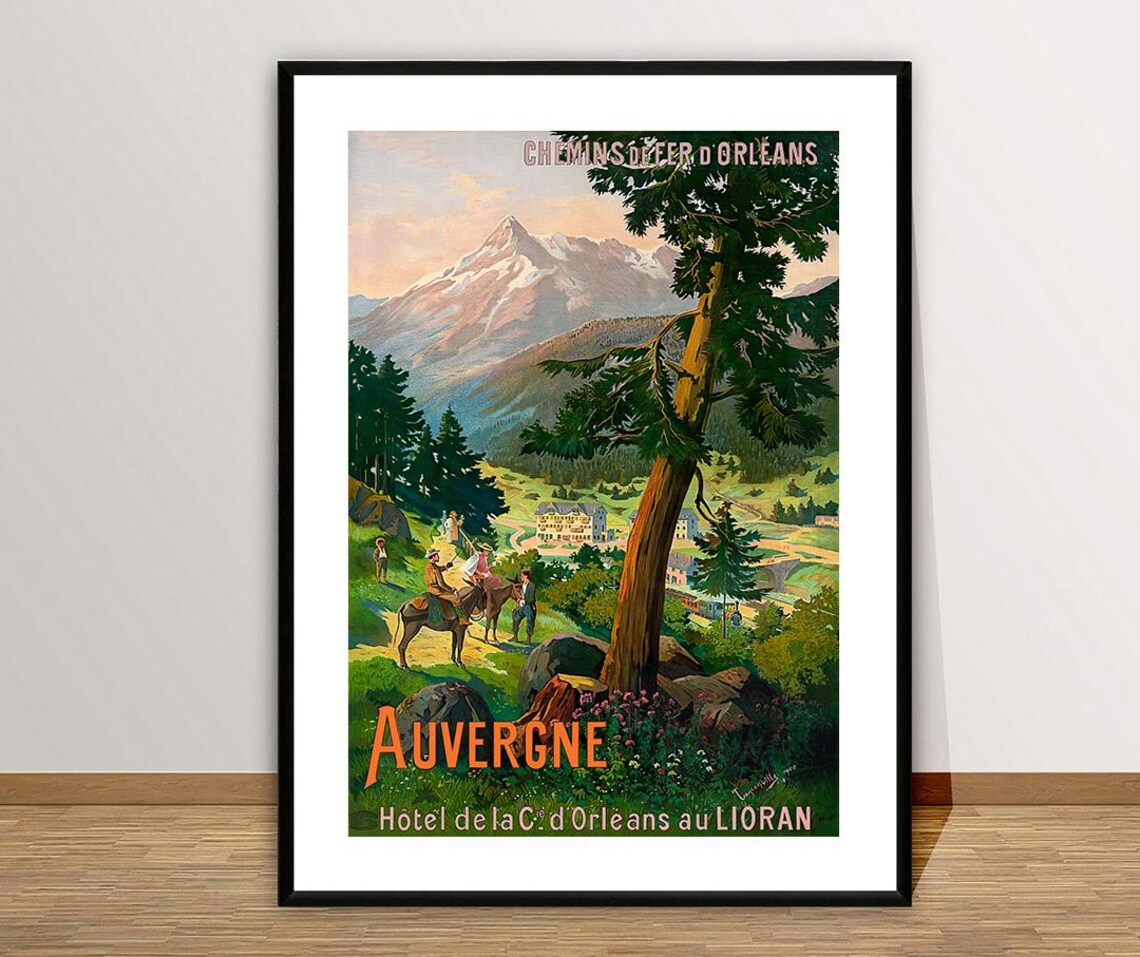 Lioran France Vintage Travel Poster, Auvergne - Image 2
