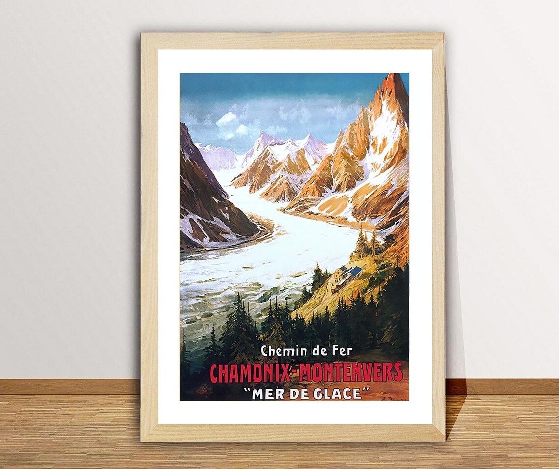 Chemin De Fer Chamonix Montenvers Mer De Glace Poster