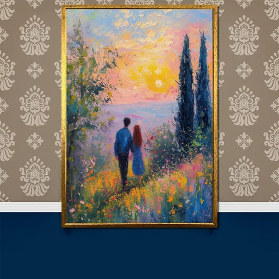 Erotic Intimate Painting Bold Abstract Lovers Art Sensual Embrace Wall Decor Passionate Couple Romantic Gift For Him Or Her