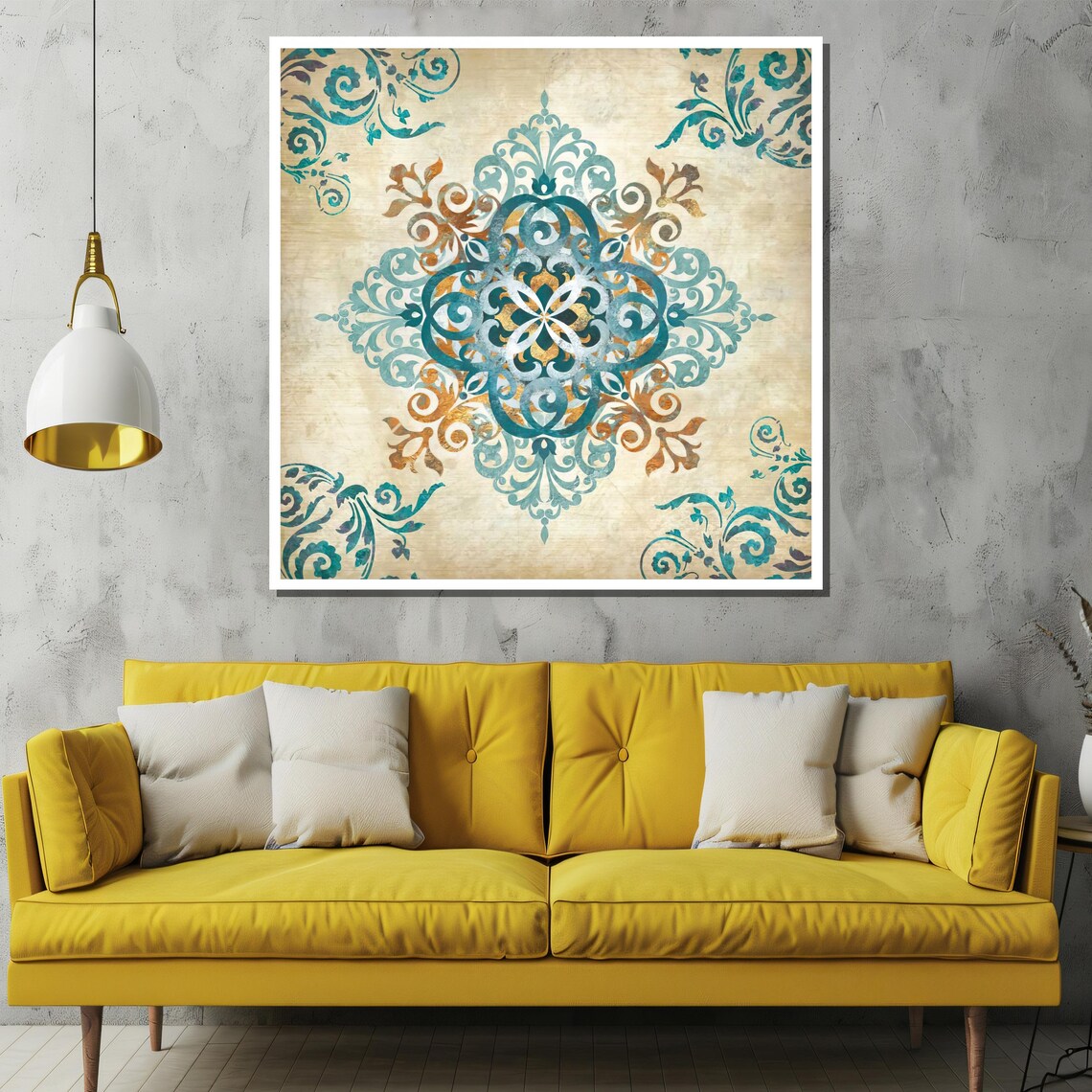 Elegant Mandala Painting, Timeless Ornate Patterns - Image 3