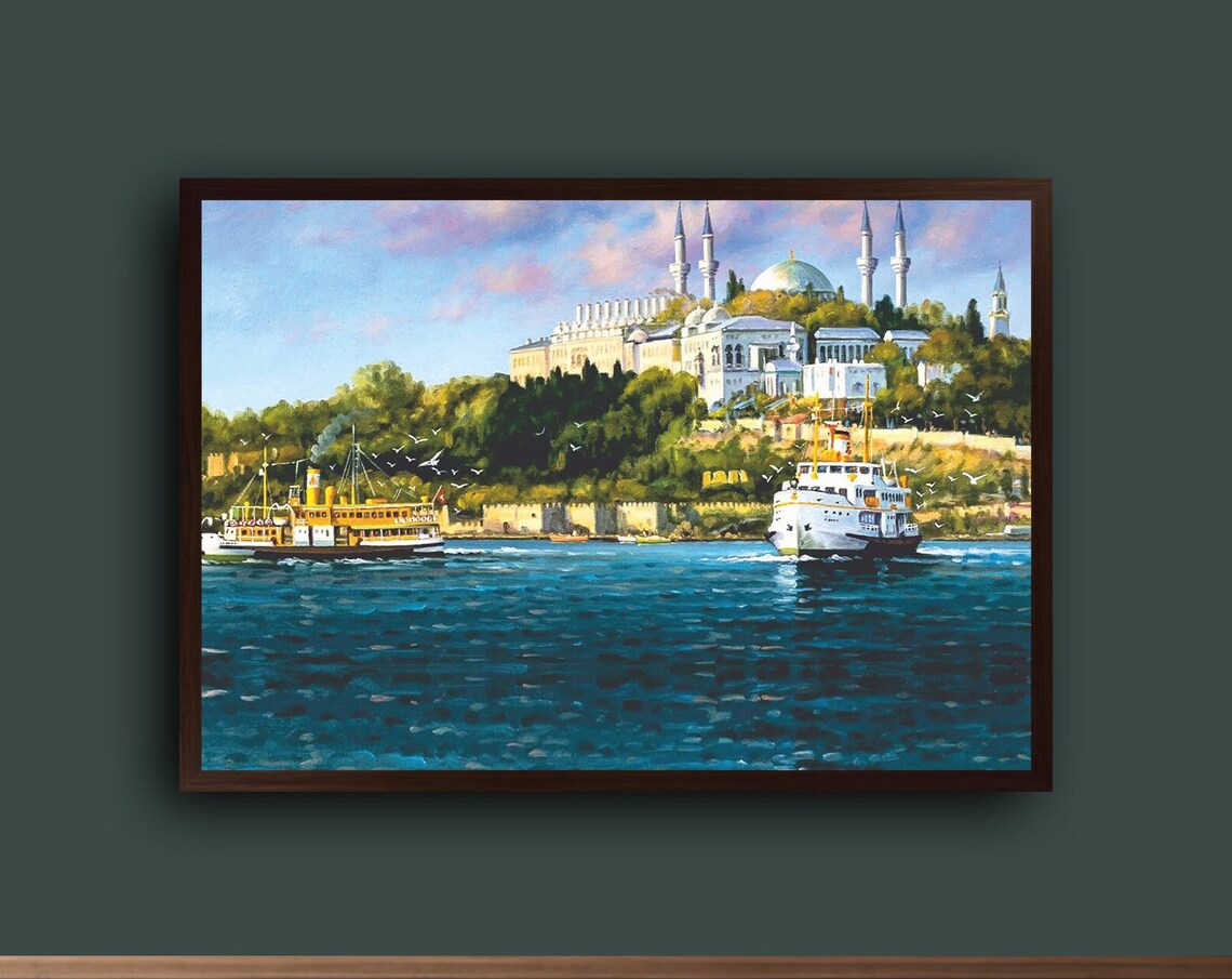 Bosphorus Vista, Historical Architecture Urban Scene