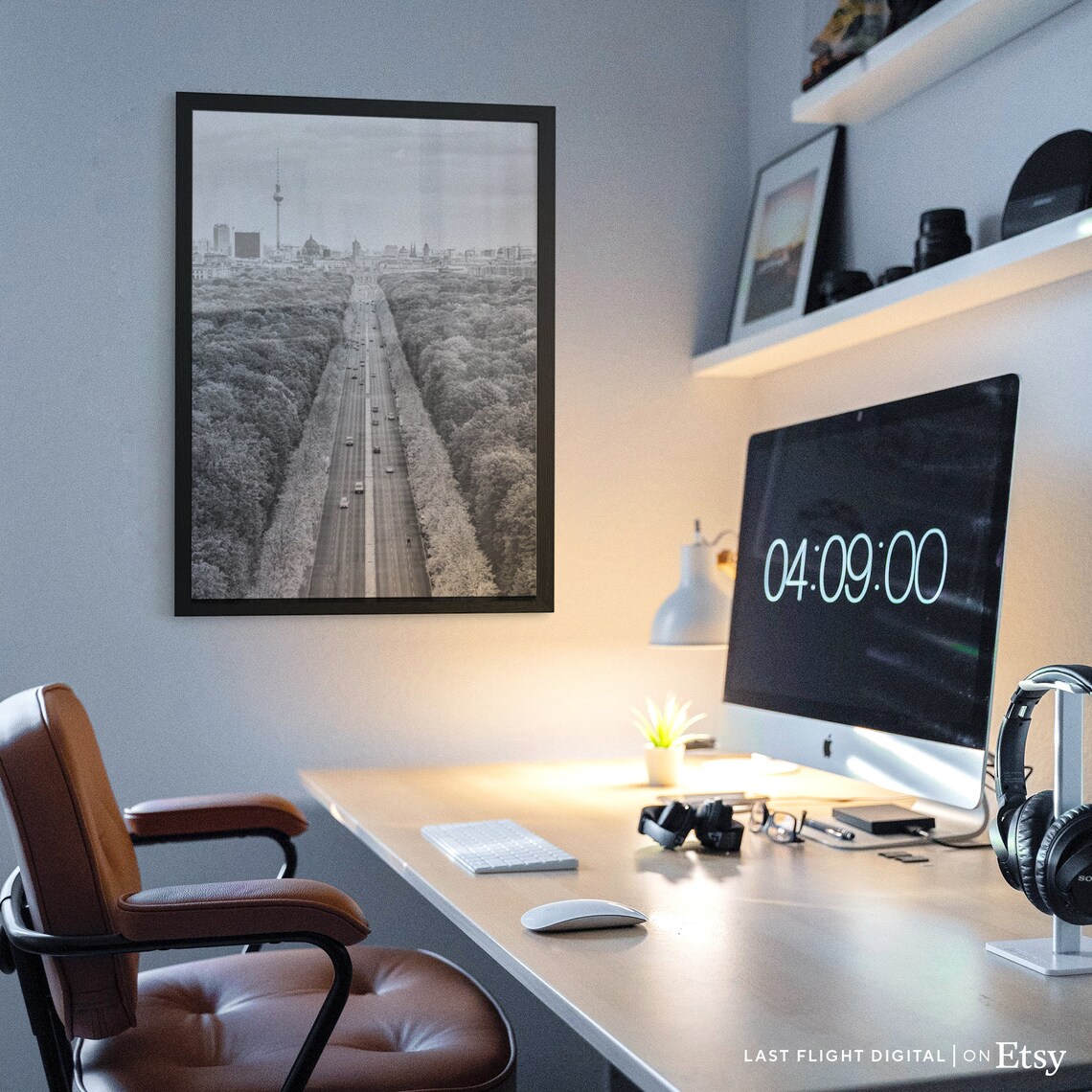 Berlin TV Tower Travel Poster, City Skyline Print - Image 5