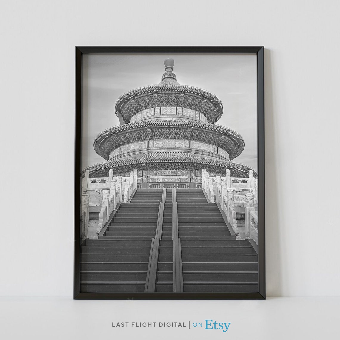 China Temple of Heaven Beijing Hall Prayer Harvests Landmark Poster
