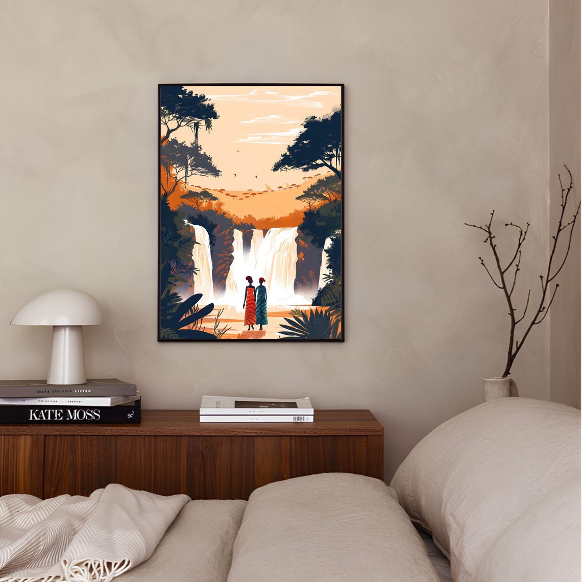 Nigeria Print Nigeria Illustration Nigeria Travel Poster Nigeria Painting Nigeria Gift Nigeria Nostalgia Print - Image 3