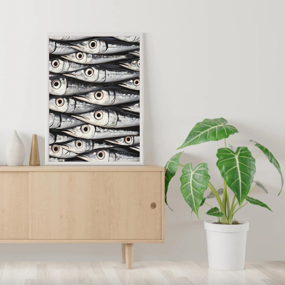 Vintage Sardine Fish Illustration Art Print - Image 4