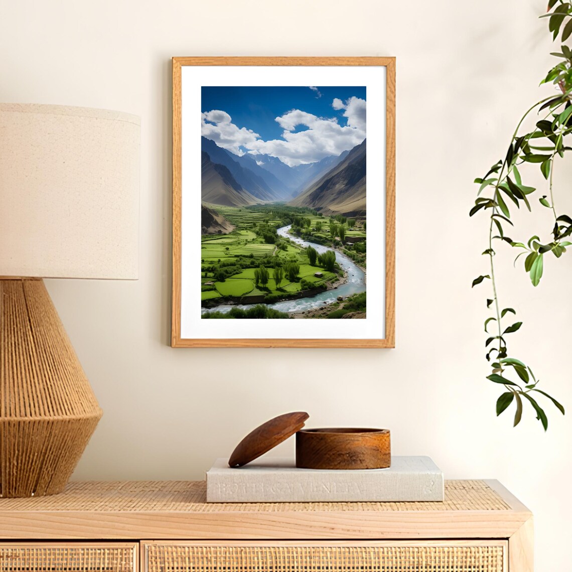 Afghanistan Landscape Poster, Kabul and Panjshir Valley - Image 2