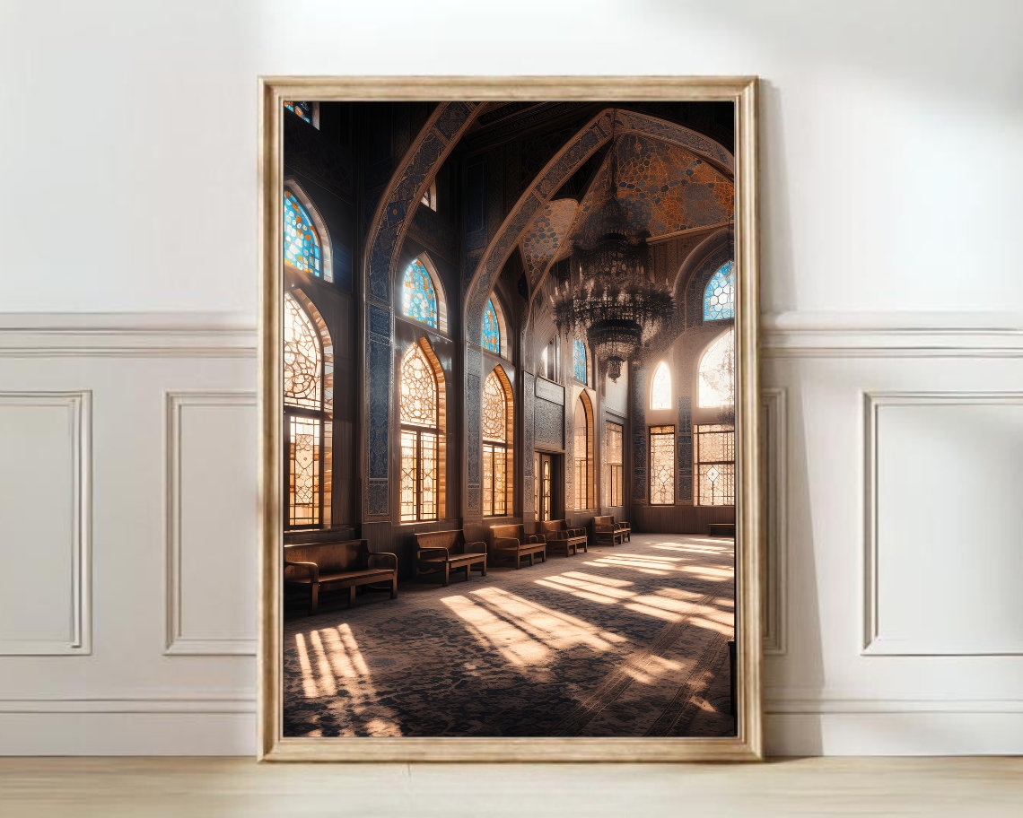 Afghanistan Mosque Poster, Herat Architecture Print