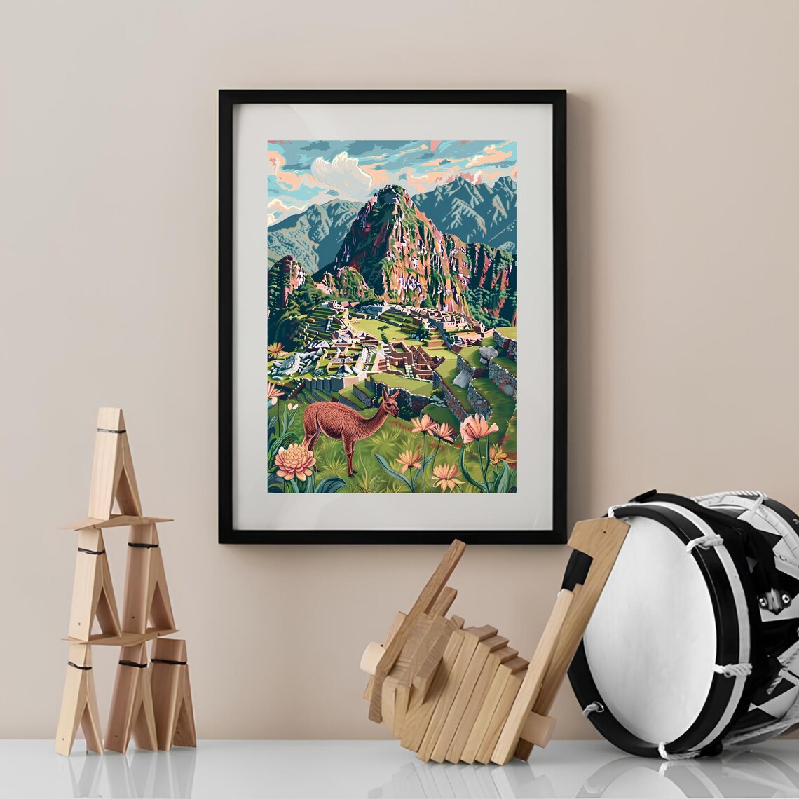 Peru Illustration, Machu Picchu Travel Poster - Image 2