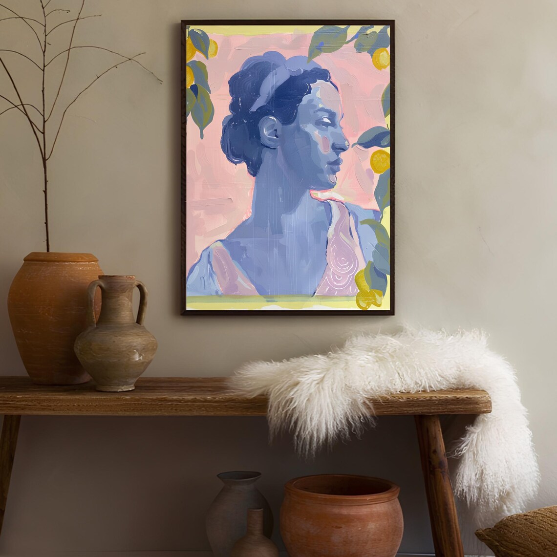 Greek Goddess, Matisse-Inspired Summer Art Print - Image 2