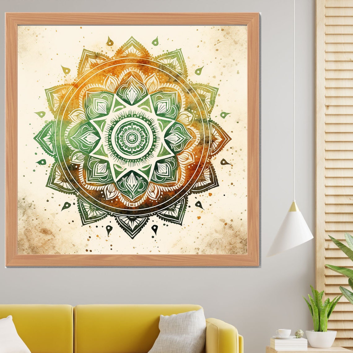 Mandala Indian Art Meditation Wall Art Spiritual Decoration Print Art Relaxing Yoga Esoteric Wall Print - Image 2