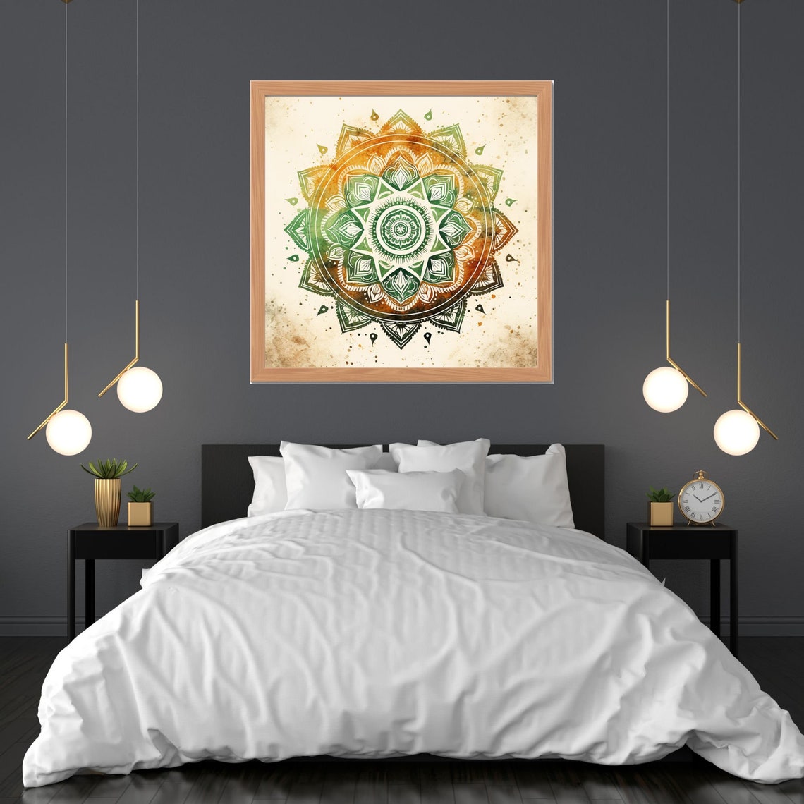 Mandala Indian Art Meditation Wall Art Spiritual Decoration Print Art Relaxing Yoga Esoteric Wall Print - Image 3