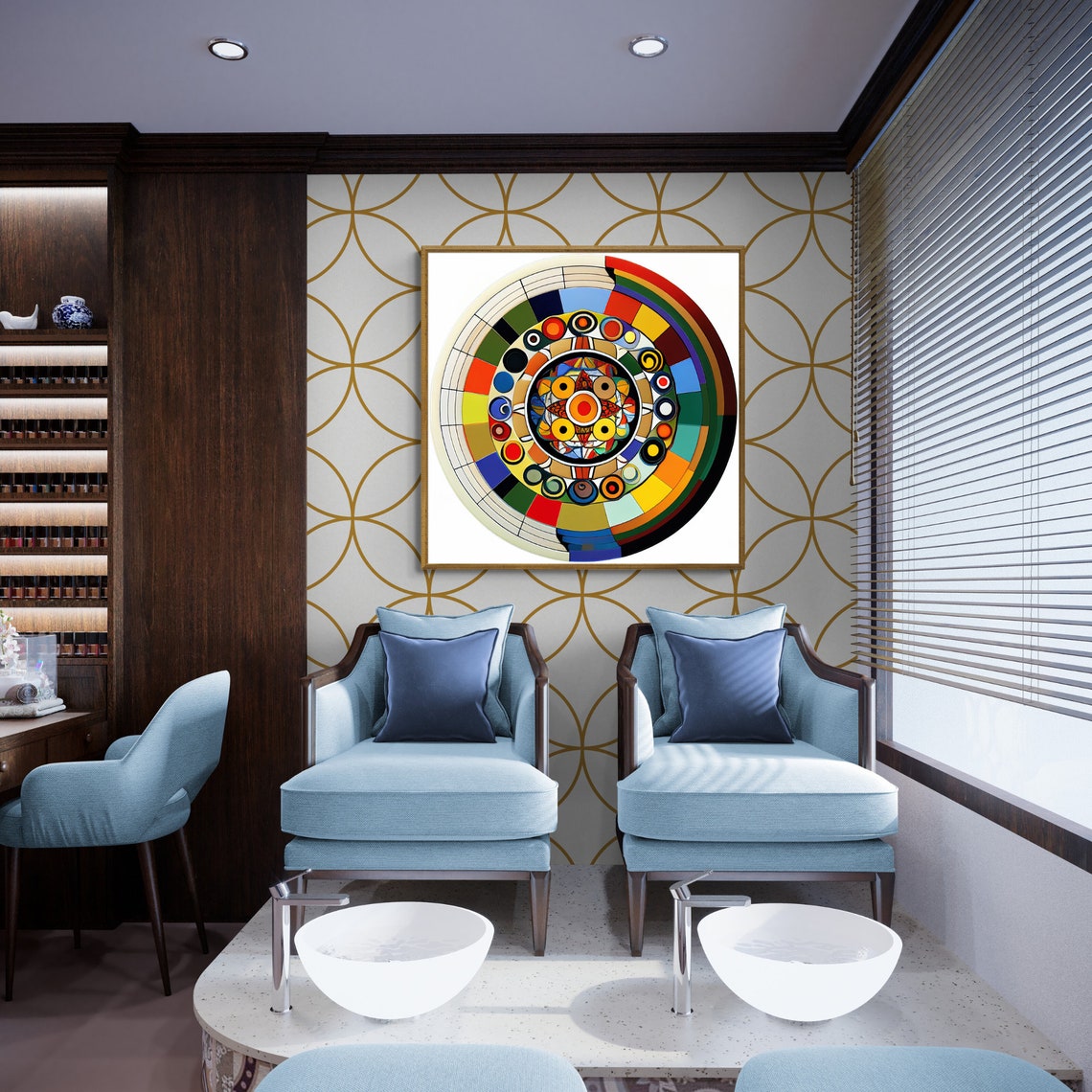 Mandala Art Zen Wall Art Home Decor Mandala Wall Decor Custom Size Colourful Art Prints Art Wall Print Decor - Image 2