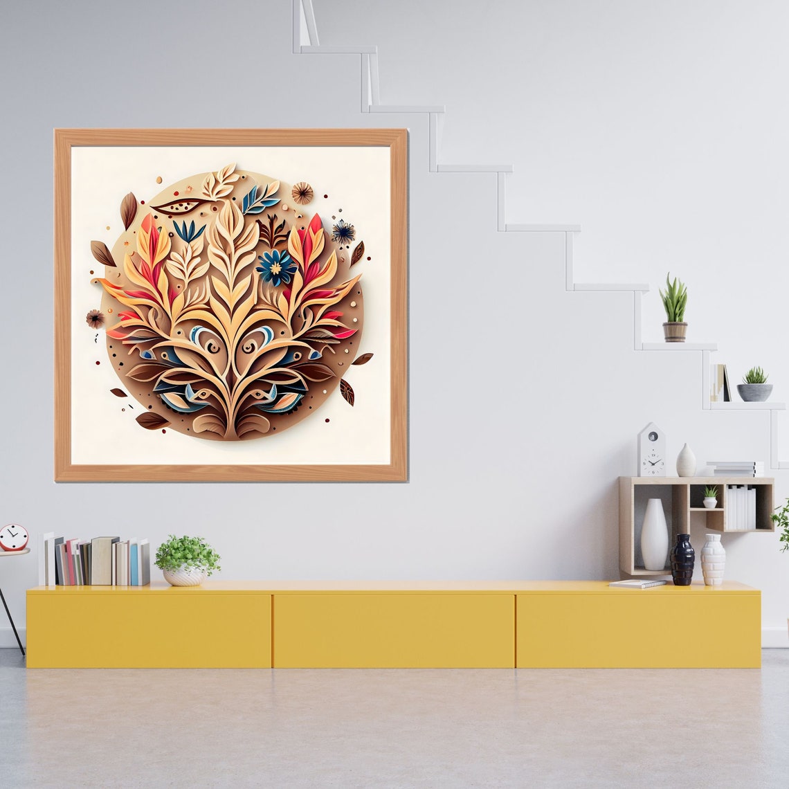 Nature Mandala Art Zen Wall Art Home Decor Mandala Wall Decor Custom Size Colourful Art Prints Art Wall Print Decor - Image 3