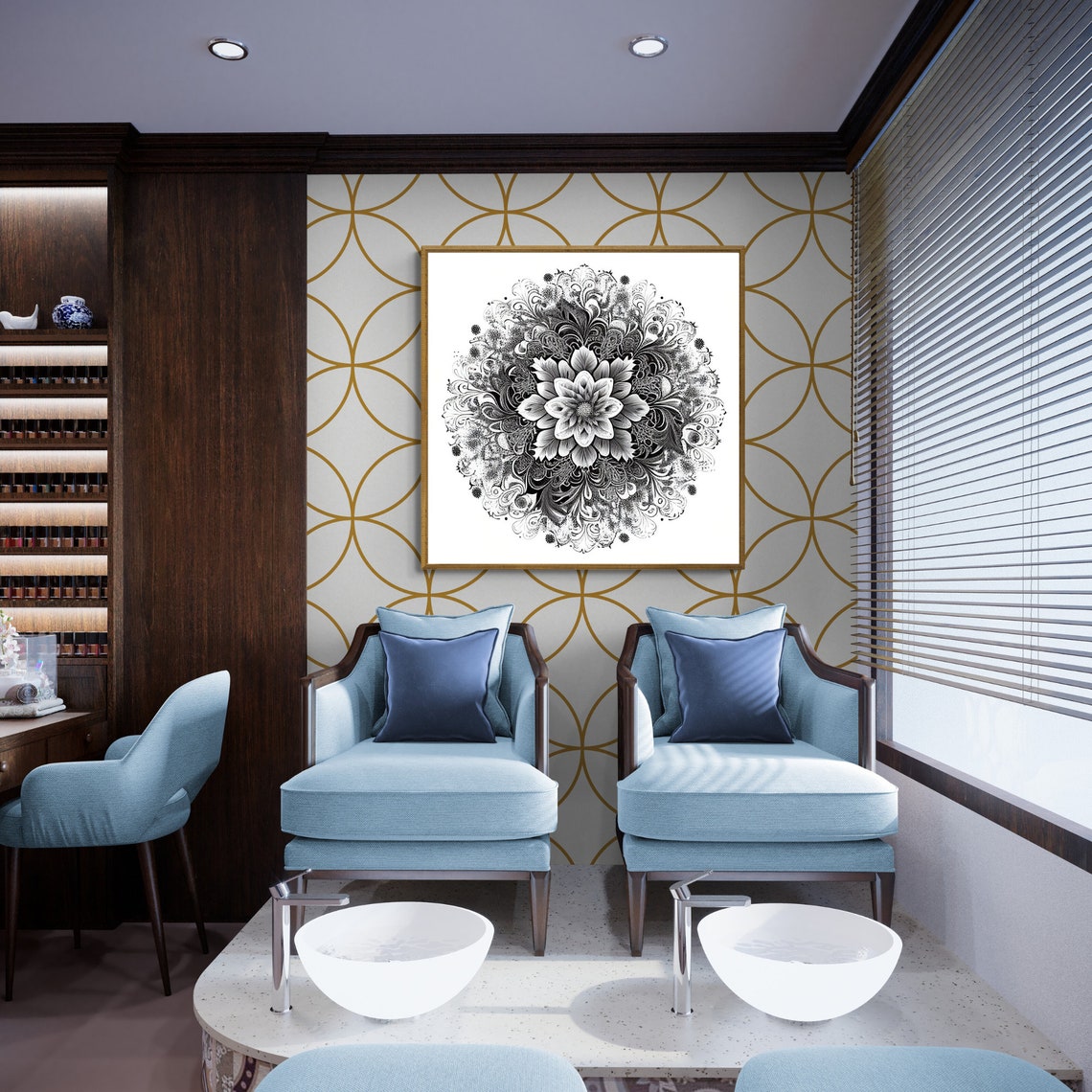 Mandala Art Zen Wall Art Home Decor Mandala Wall Decor Custom Size Colourful Art Prints Art Wall Print Decor - Image 2
