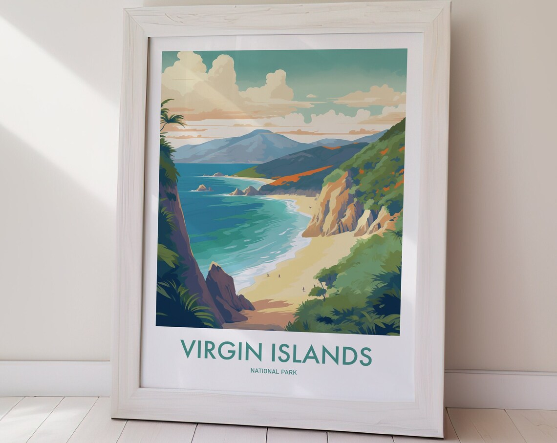 Virgin Islands National Park Travel Poster, Home Decor - Image 2