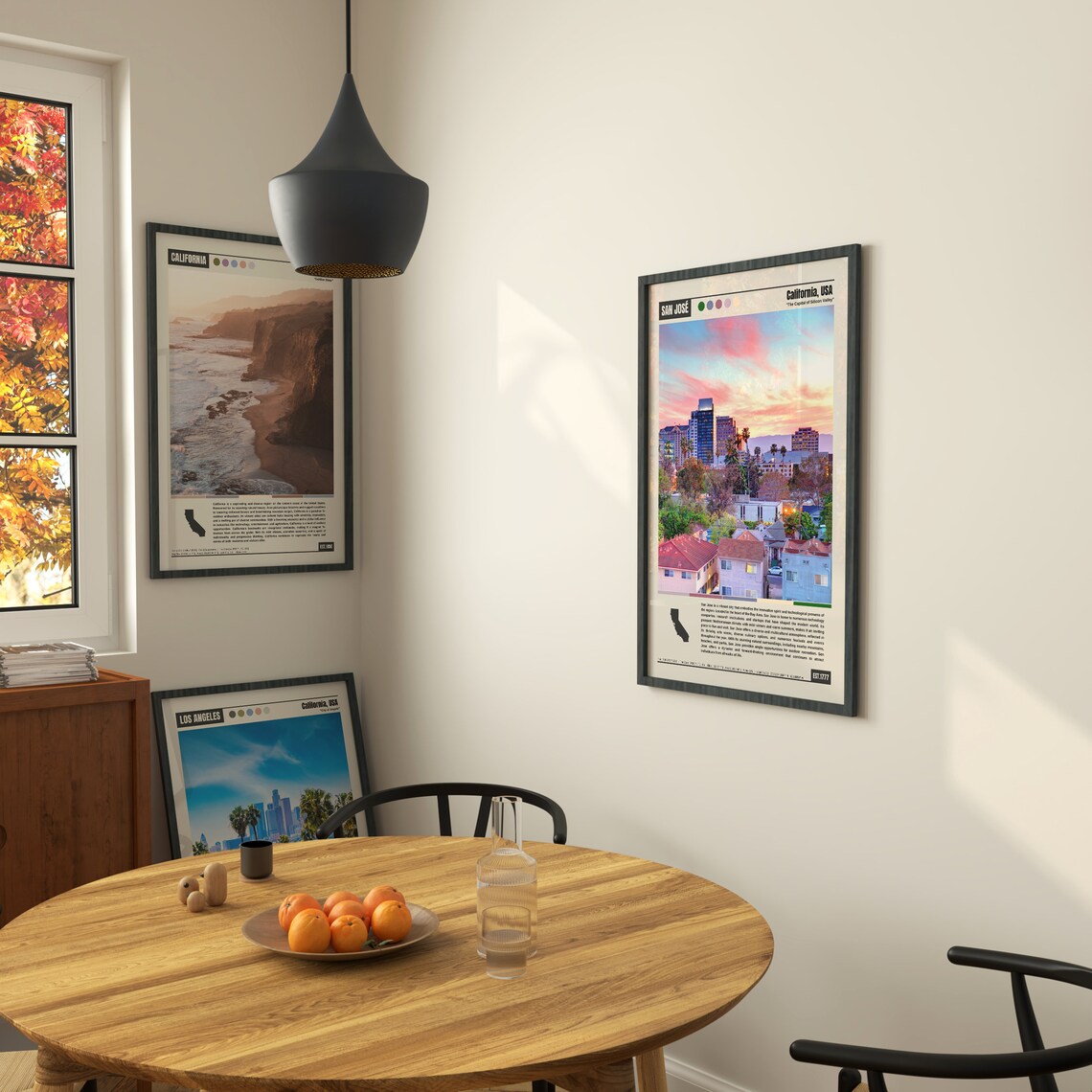 San Jose California Capital of Silicon Valley Sunset Skyline Poster - Image 2
