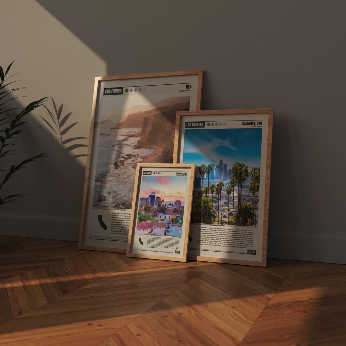San Jose California Capital of Silicon Valley Sunset Skyline Poster - Image 4