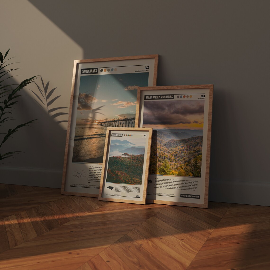 North Carolina Travel Poster Print, State Wall Art - Image 4