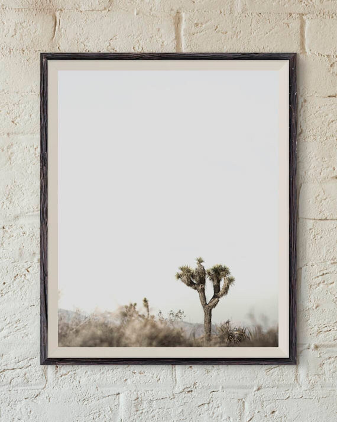 Joshua Tree Minimalist Travel Poster, Desert Wall Art