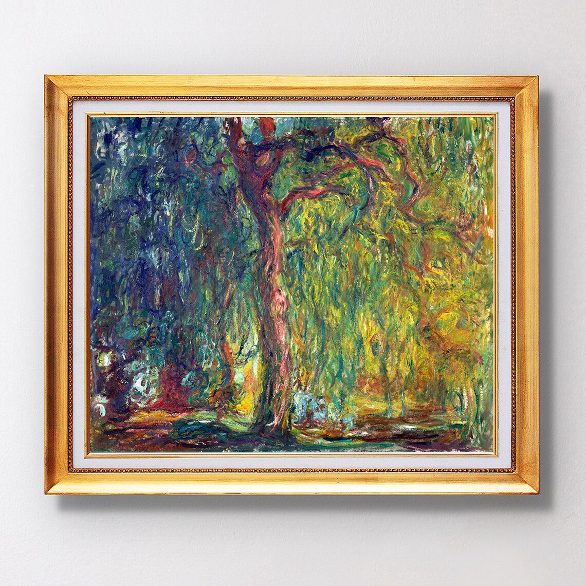 1918 Claude Monet Weeping Willow Fine Art Glice Sku 0183