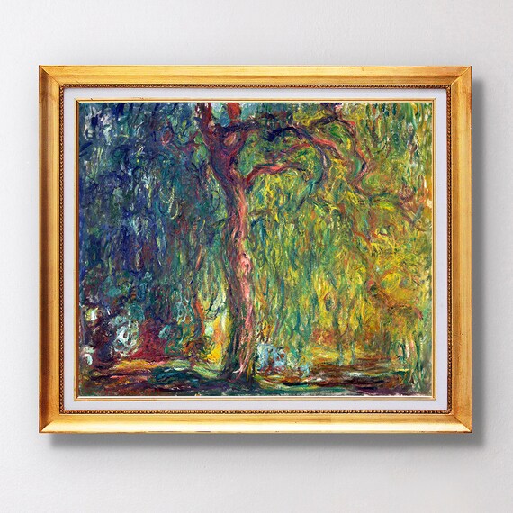 1918 Claude Monet Weeping Willow Fine Art Glice Sku 0183