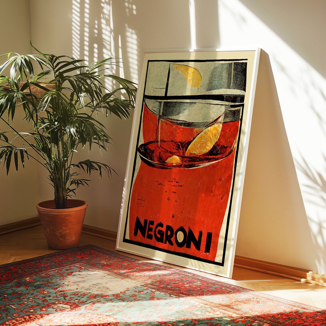 Negroni Vintage Mid-Century Modern Bar Poster - Image 3