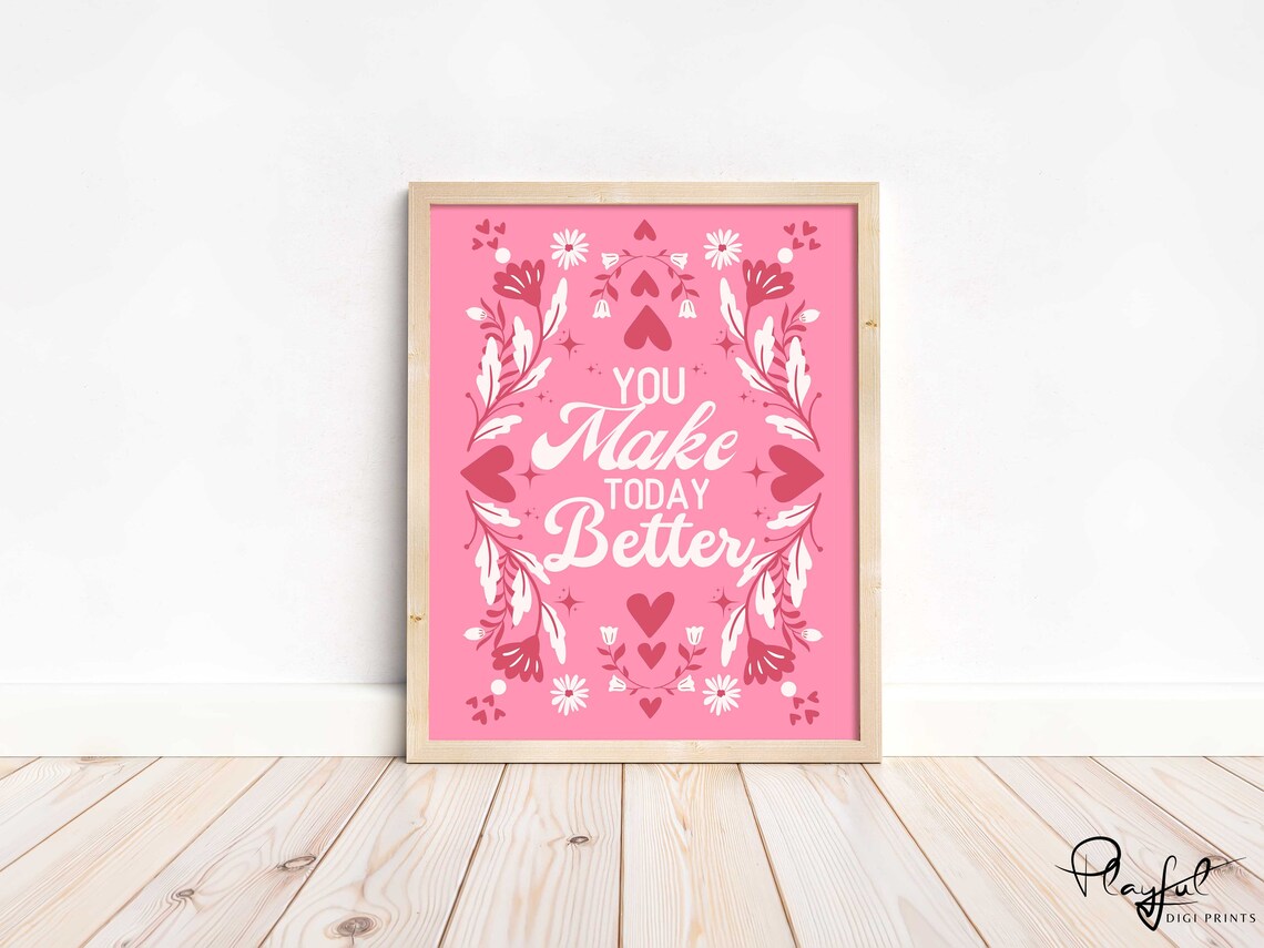 Boho Folklore Valentine Wall Art Art Print - Image 2