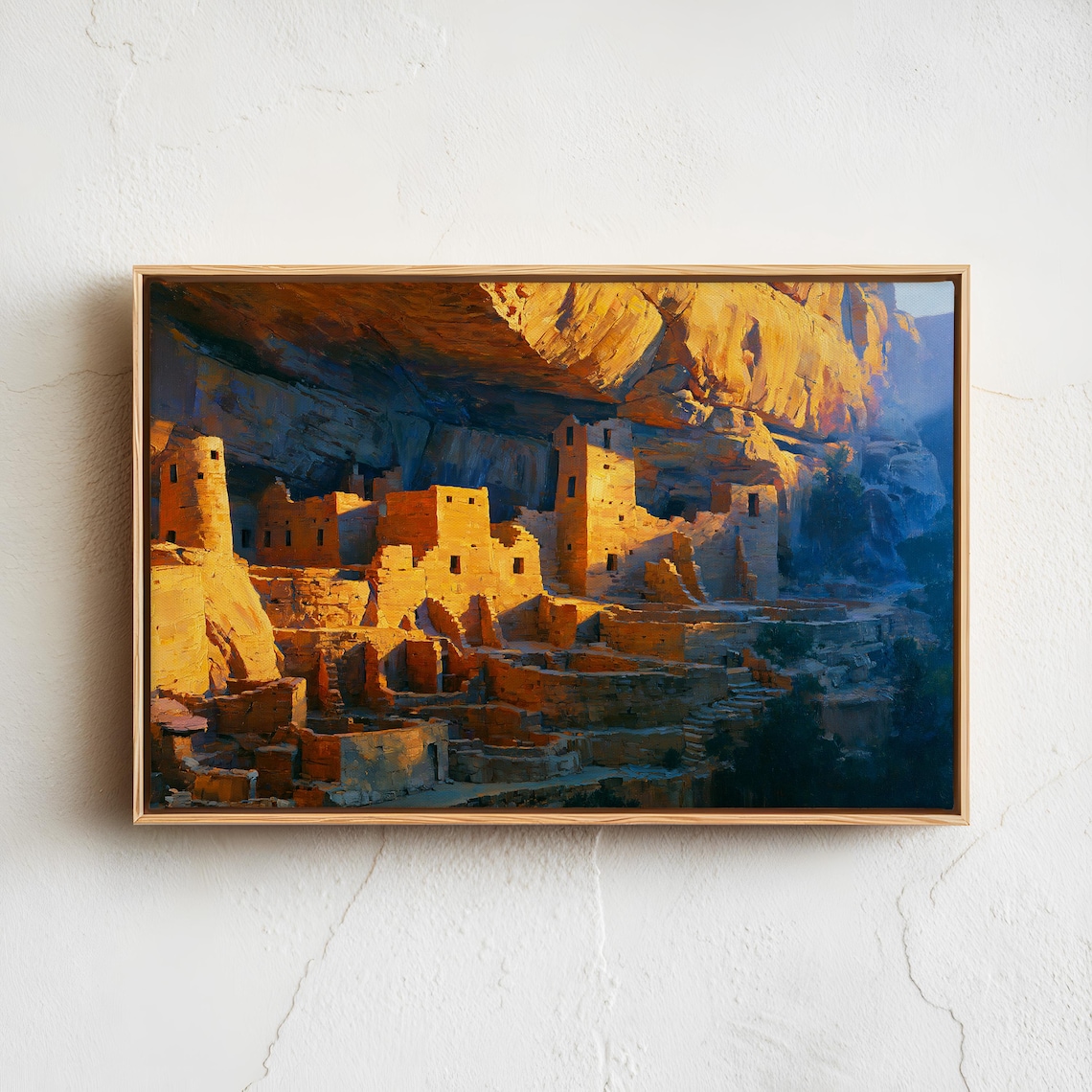 Mesa Verde National Park Vintage Nature Landscape Poster