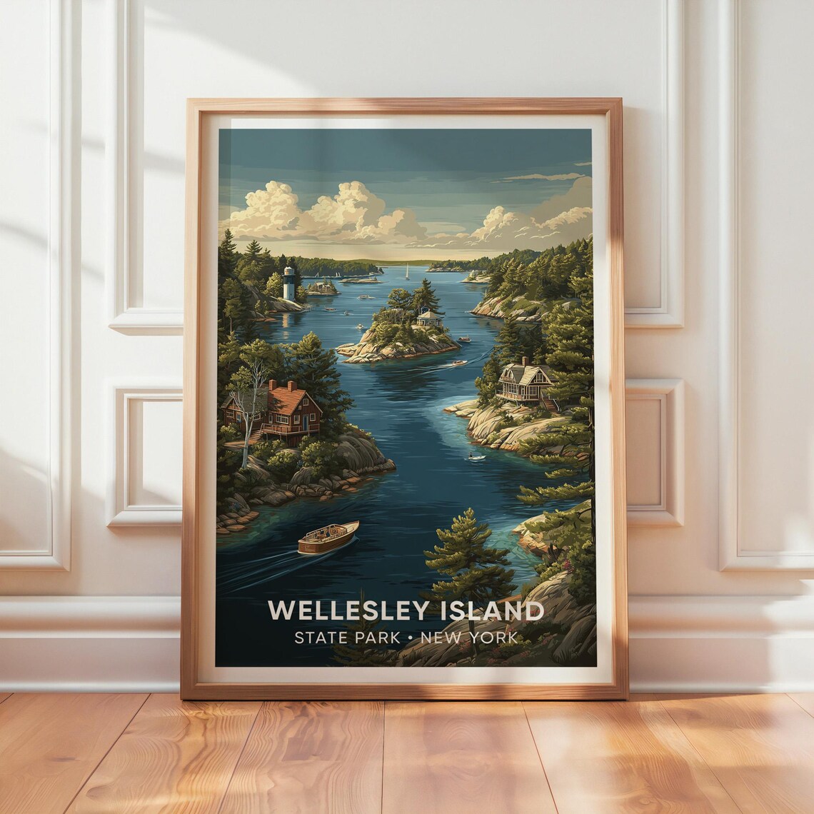 Wellesley Island State Park Vintage Travel Poster