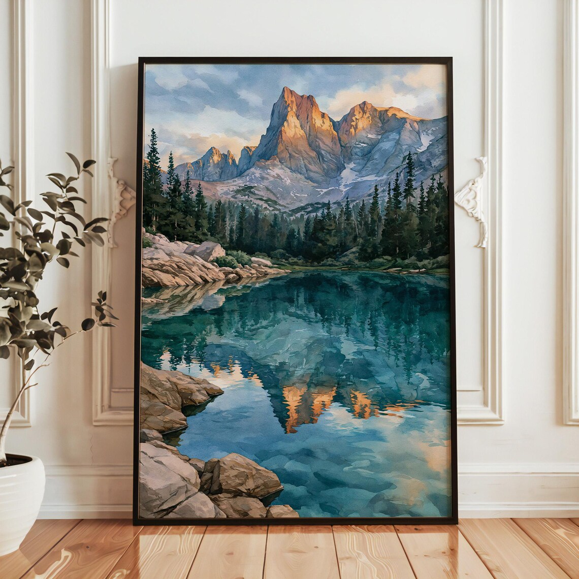 Great Basin National Park Watercolor Travel Poster