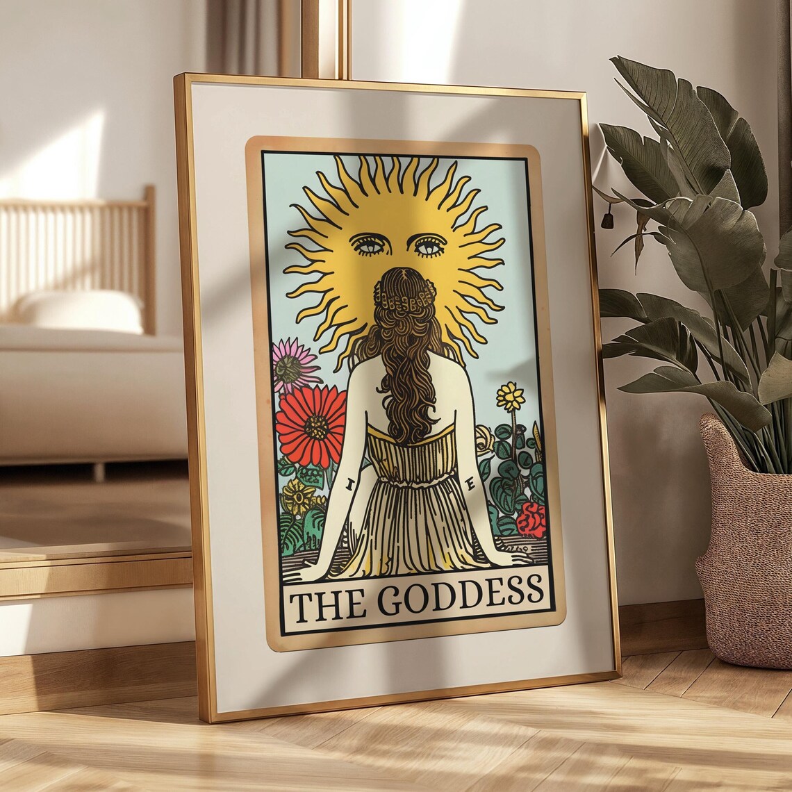 Goddess Tarot Card Art Print, Boho Mystical Decor - Image 4