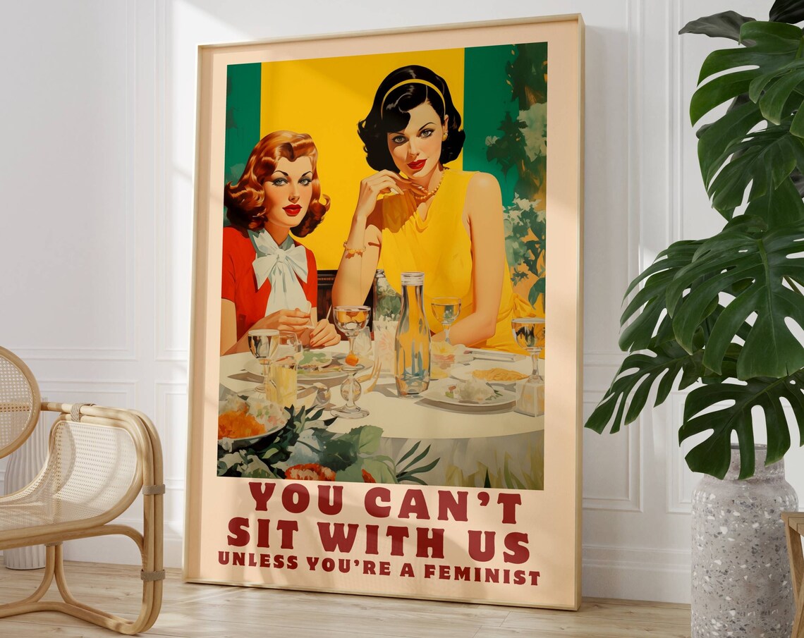 Feminist Poster Feminism Wall Art Funny Feminist Gifts Girl Power Print Lesbian Home Decor Womans Rights Activist Female Empowerment Gifts - Image 4