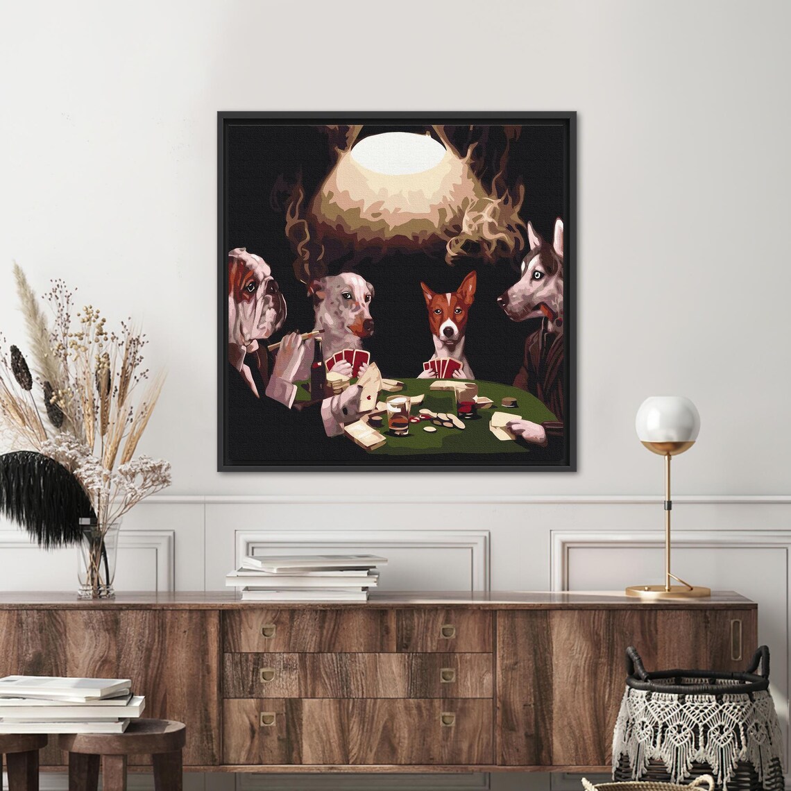 Dogs Playing Poker, Personalized Gift For Dad - Image 3