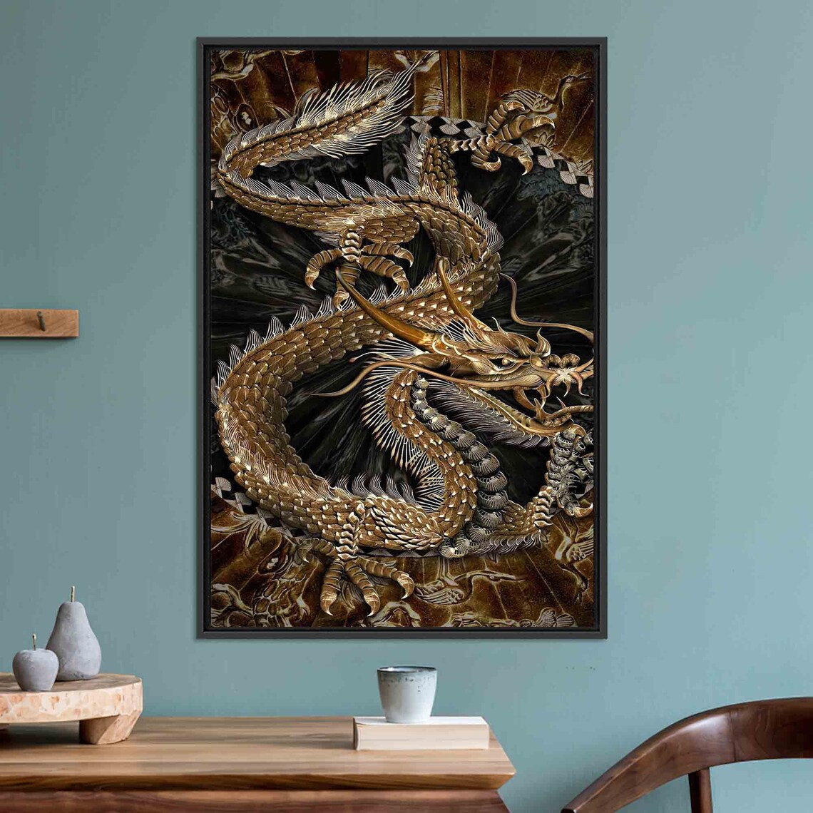 Dragon Pattern Modern Japanese Wall Decor Art - Image 3