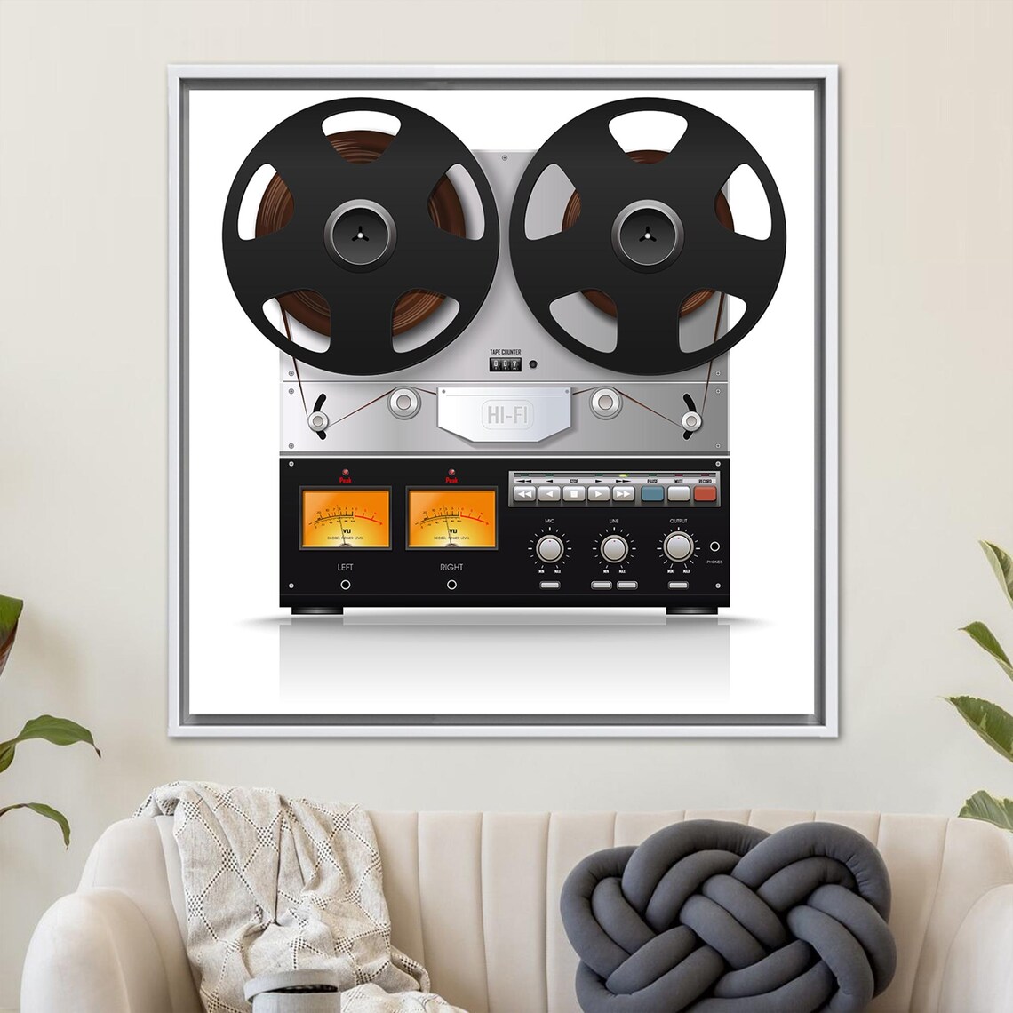 Vintage Analog Reel Tape, Retro Music Room Design - Image 4