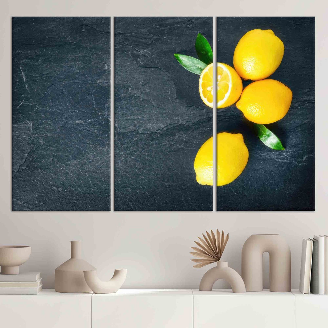 Lemon Pattern Art, Modern Kitchen Decor - Image 4