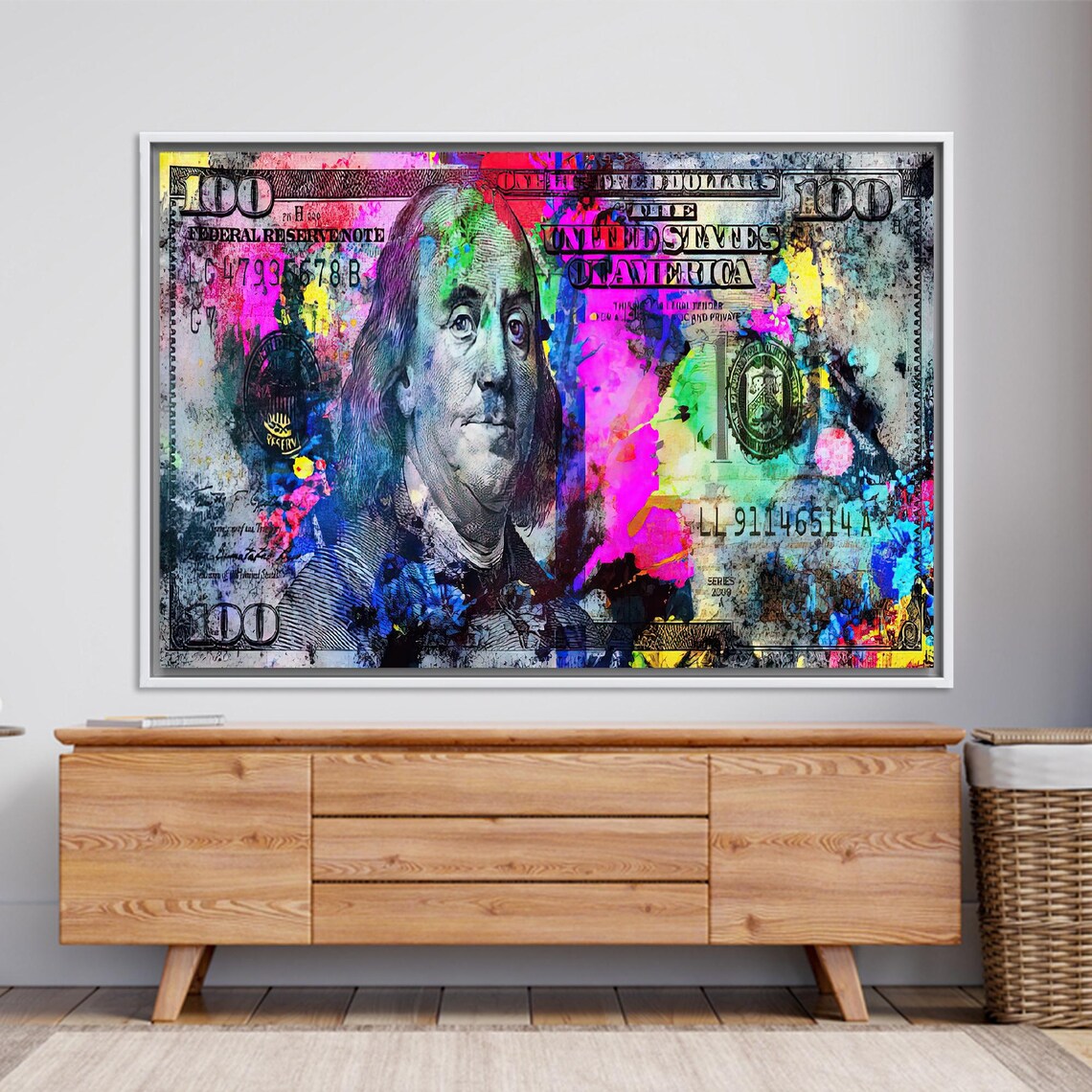 Office Glass Wall Art, Modern Dollar Gift - Image 3