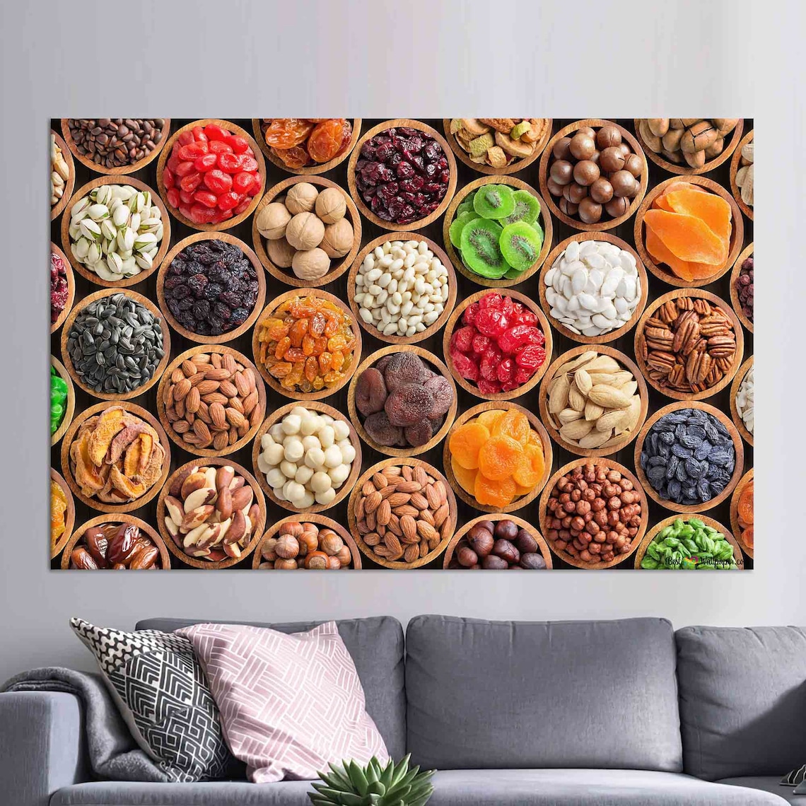 Spices Kitchen Wall Art, Colorful Modern Art