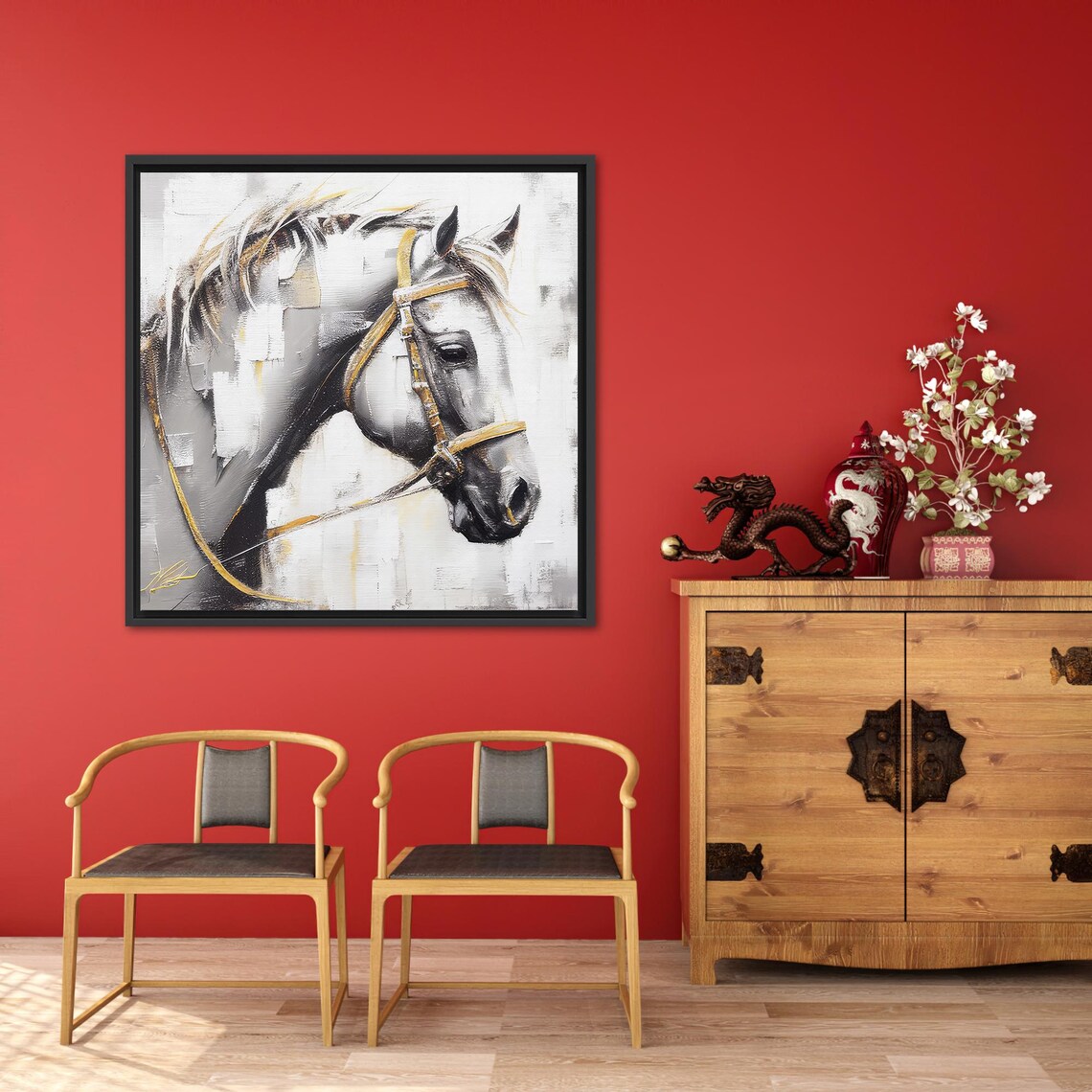 Horse Painting, Animal Art Kitchen Decor - Image 3