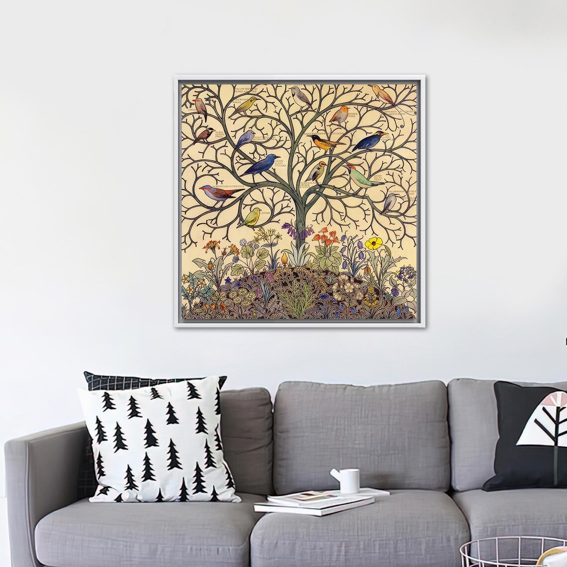 Christmas Gifts Animal Glass Decor, Birds On Tree Branches - Image 4