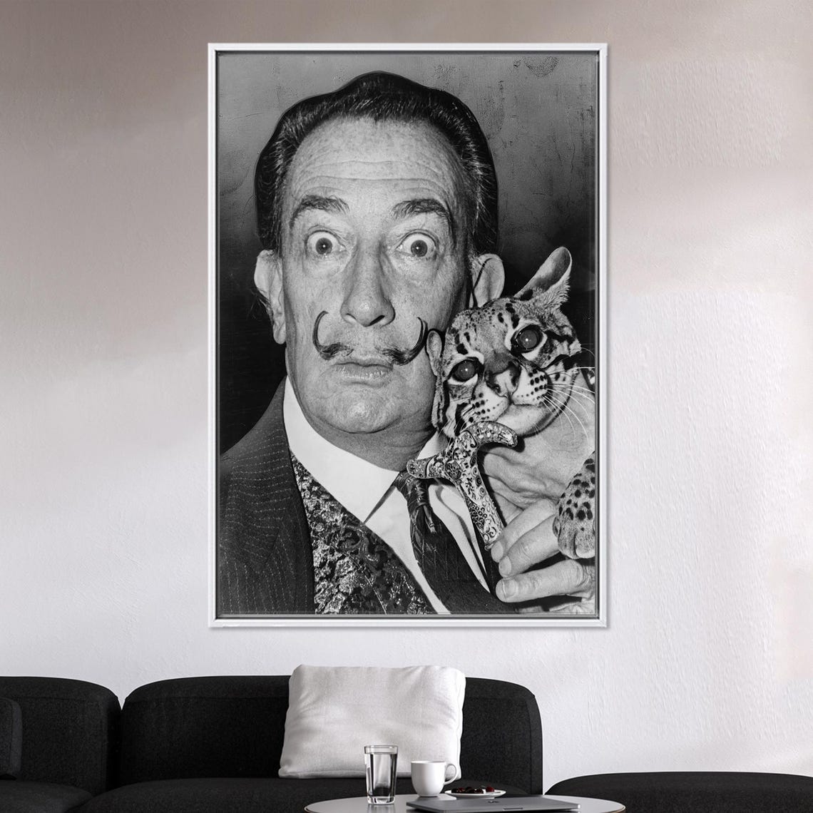 Salvador Dali With Cat, Cat Lover Gift - Image 4