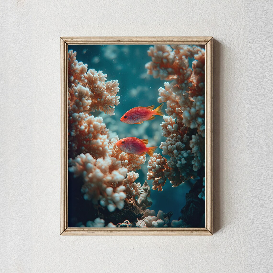 Tropical Fish Coral Reef Fine Art Print Coastal Decor