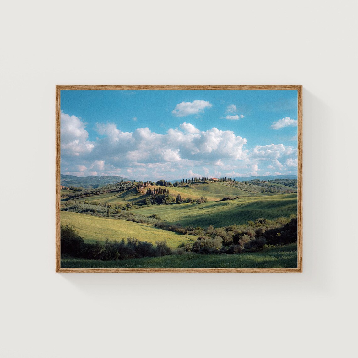 Tuscany Rolling Hills Italian Countryside Landscape Photo Poster