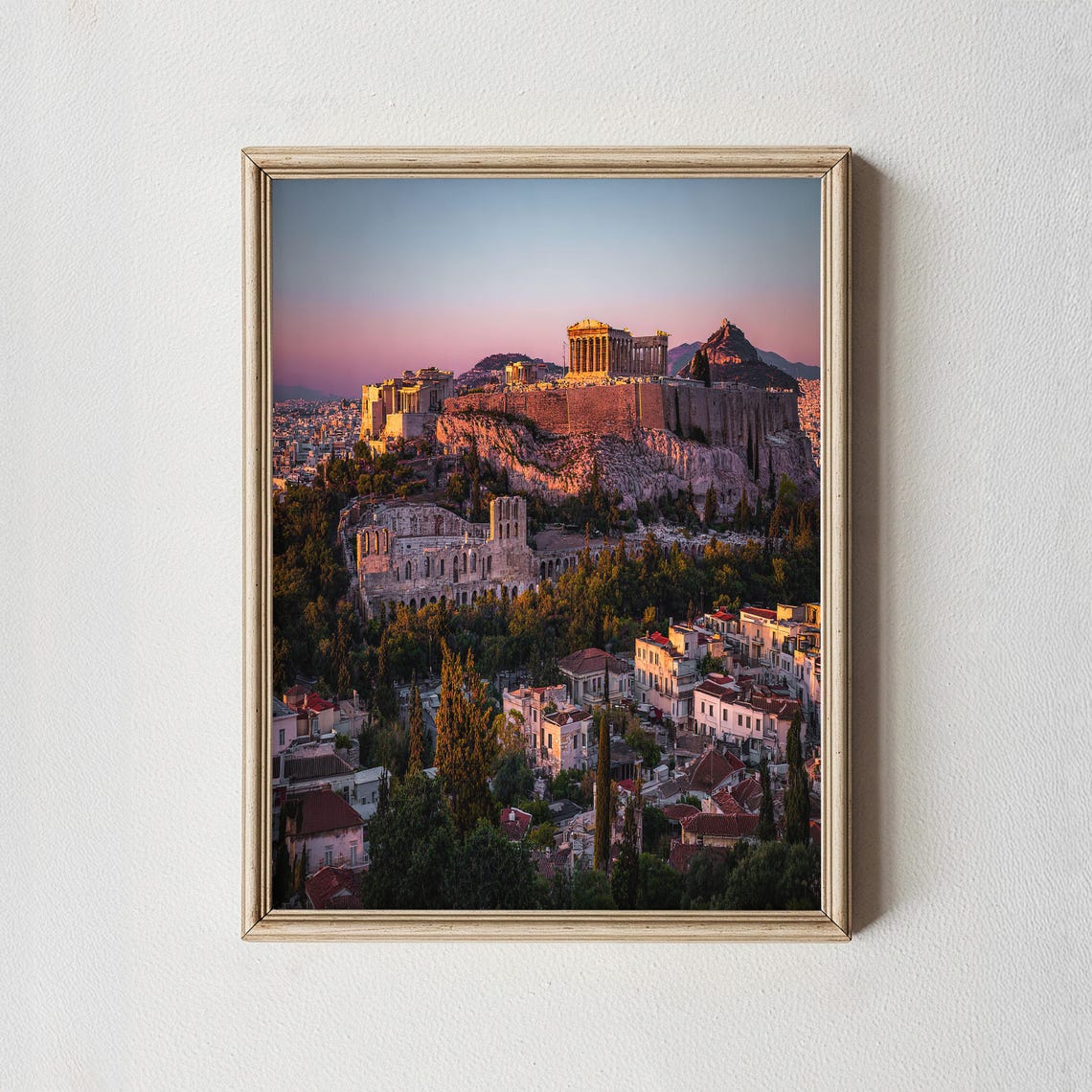 Athens Acropolis Parthenon Sunrise Ancient Greece Photo Poster