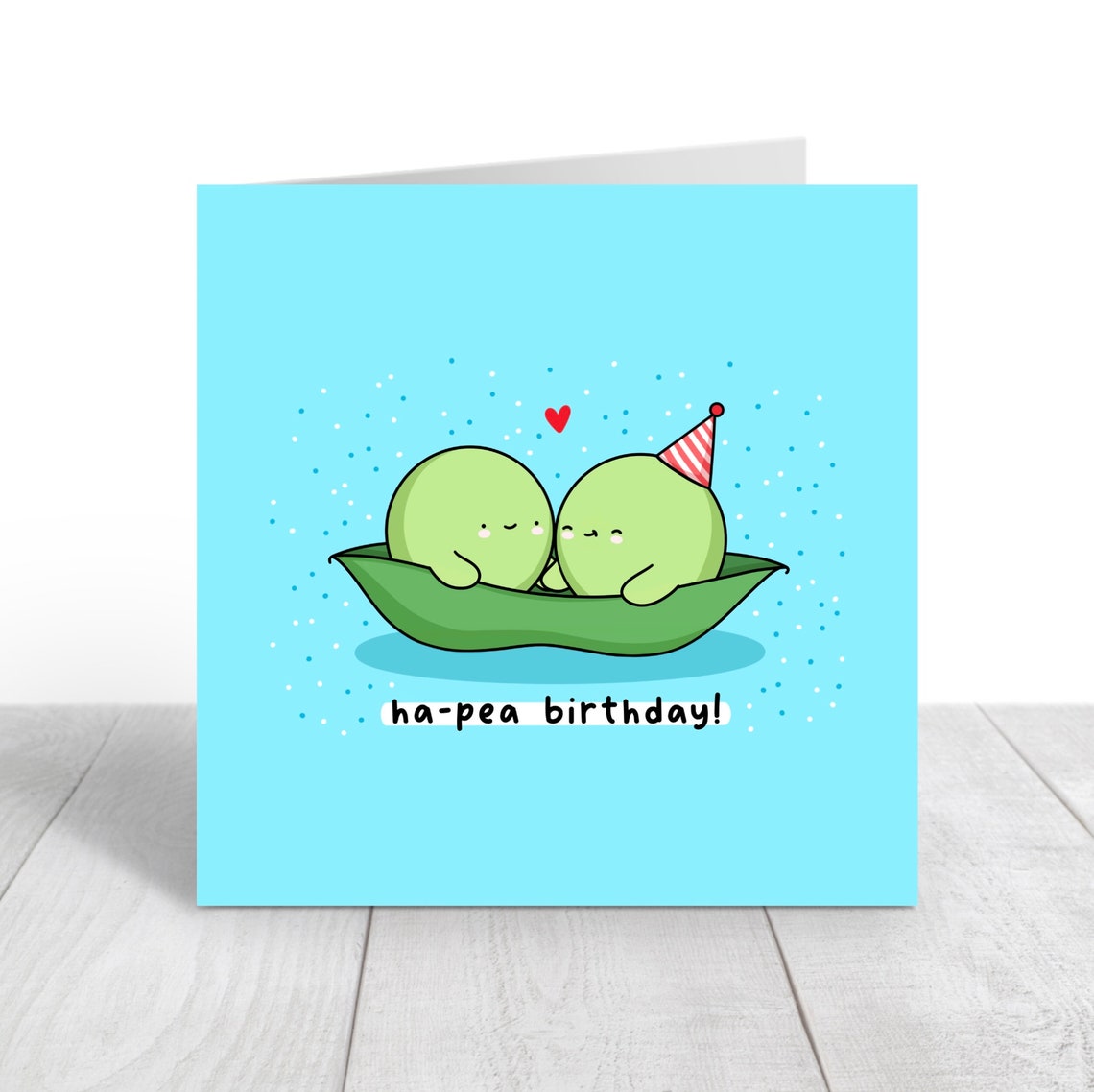 Kawaii Peas in a Pod Birthday Pun Poster with Ha Pea Birthday - Image 4