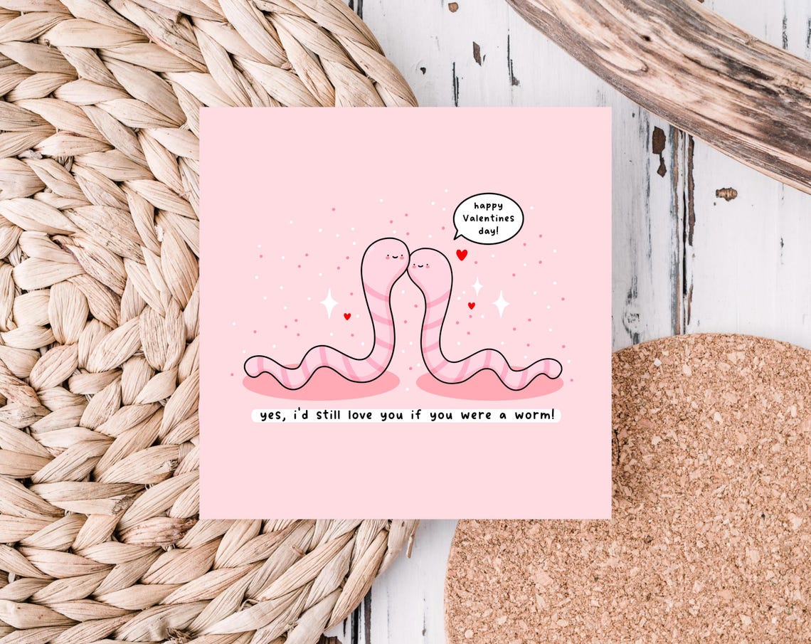Worm Couple Id Still Love You If You Were A Worm Pun Wall Art - Image 6