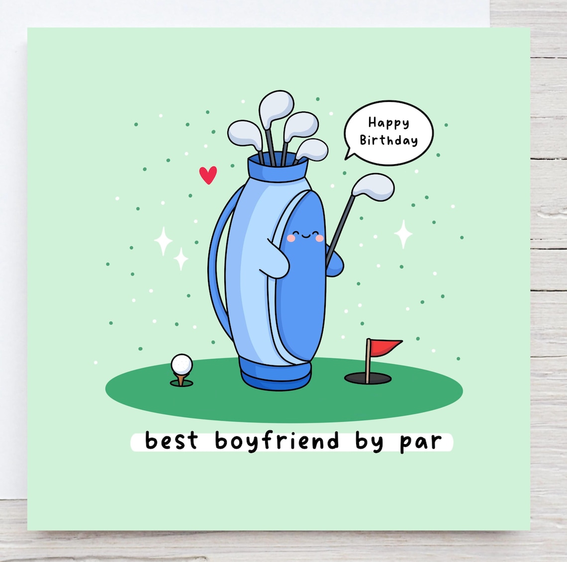Funny Golf Card For Boyfriend Golf Themed Card Golf Pun Golf Obsessed Birthday Card For Him