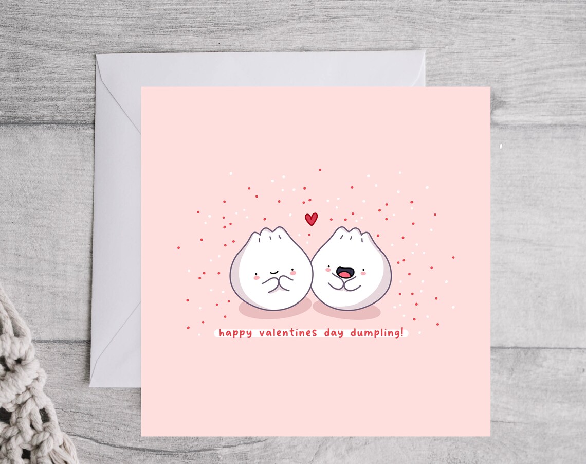 Dim Sum Pun Card, Punny Valentine Kawaii - Image 2